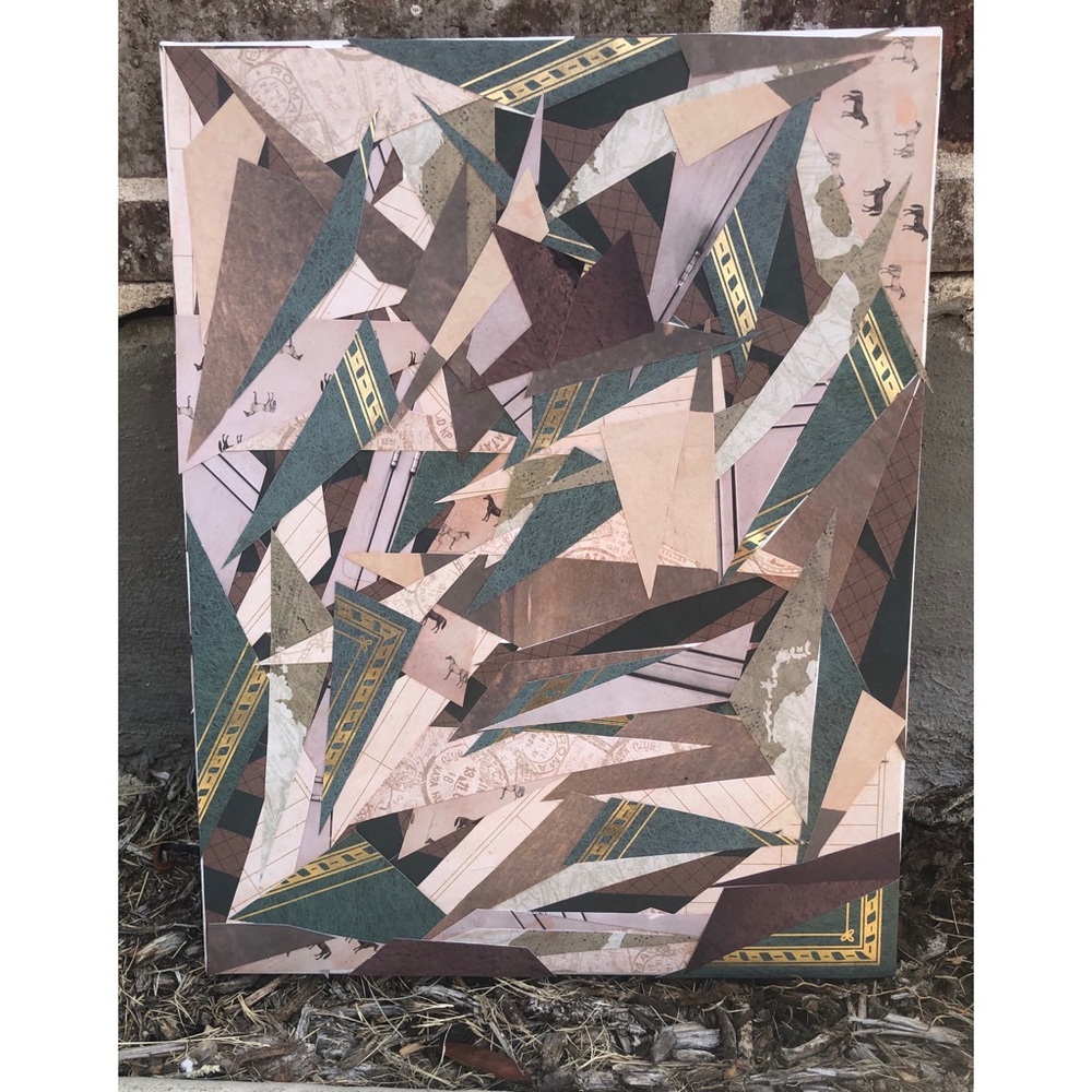 ✨Original Handmade Analog Collage on Canvas✨